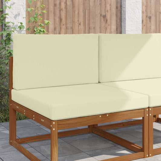 Sofakissen für draußen Polyester Creme 80 x 80 cm