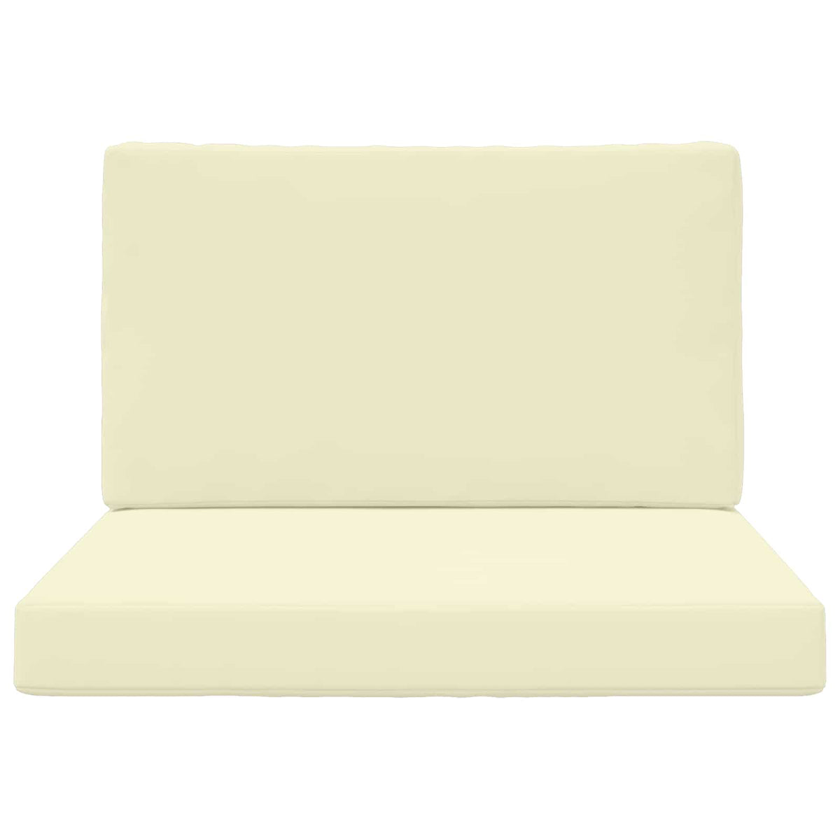 Sofakissen für draußen Polyester Creme 80 x 80 cm