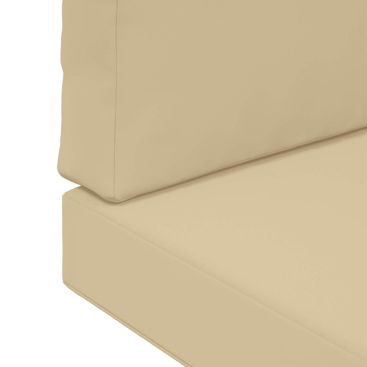 Sofakissen für draußen Polyester Beige 80 x 80 cm