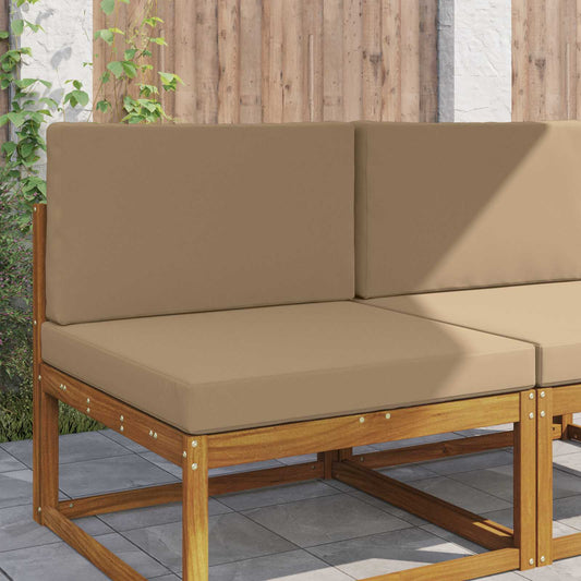Sofakissen für draußen Polyester Taupe 80 x 80 cm
