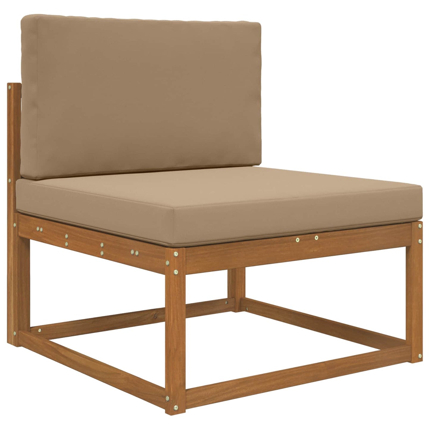 Sofakissen für draußen Polyester Taupe 80 x 80 cm