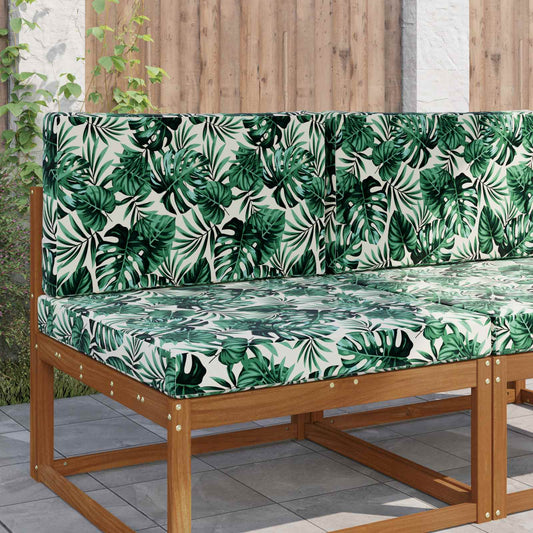 Sofakissen für draußen Polyester Blattmuster 80 x 80 cm