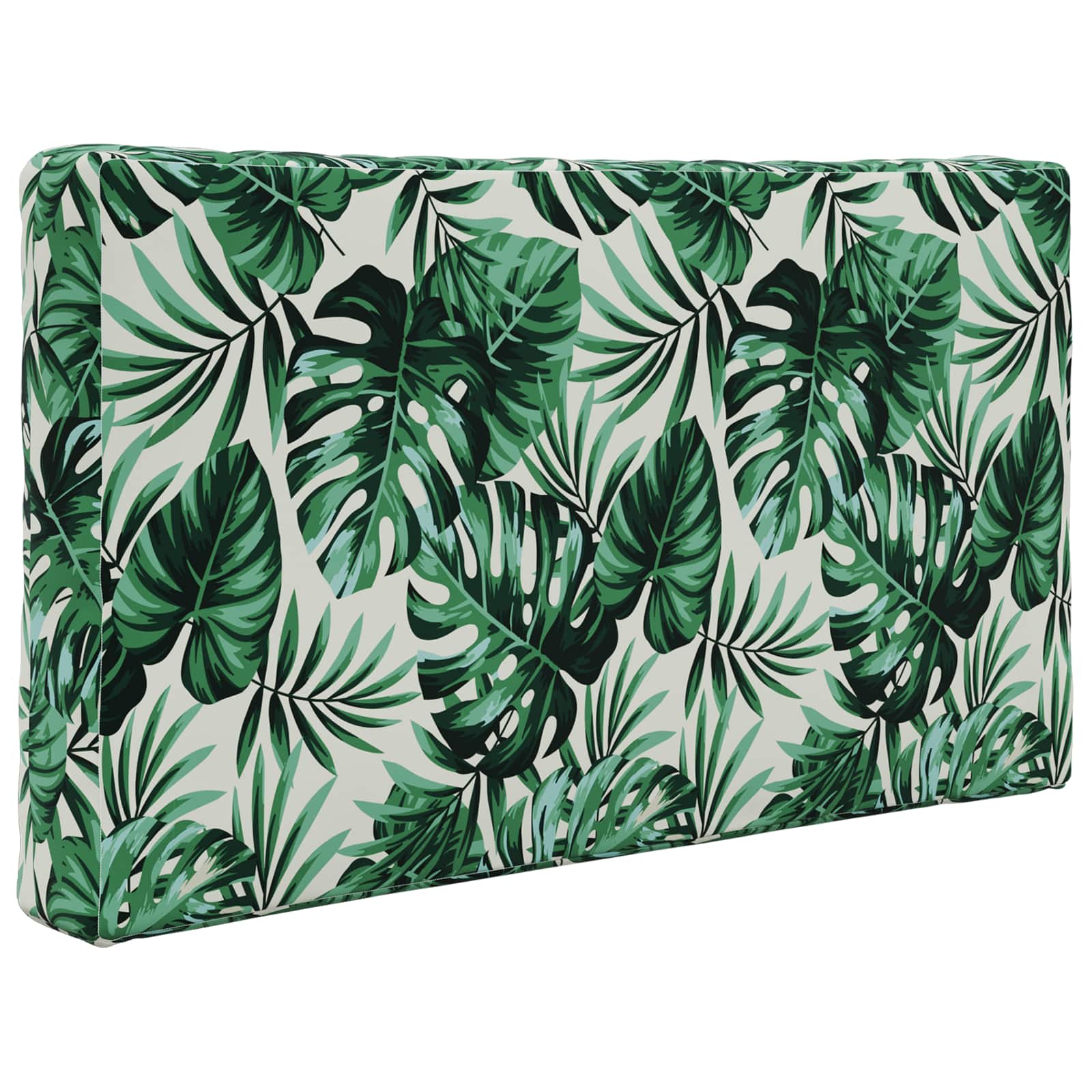 Sofakissen für draußen Polyester Blattmuster 80 x 80 cm