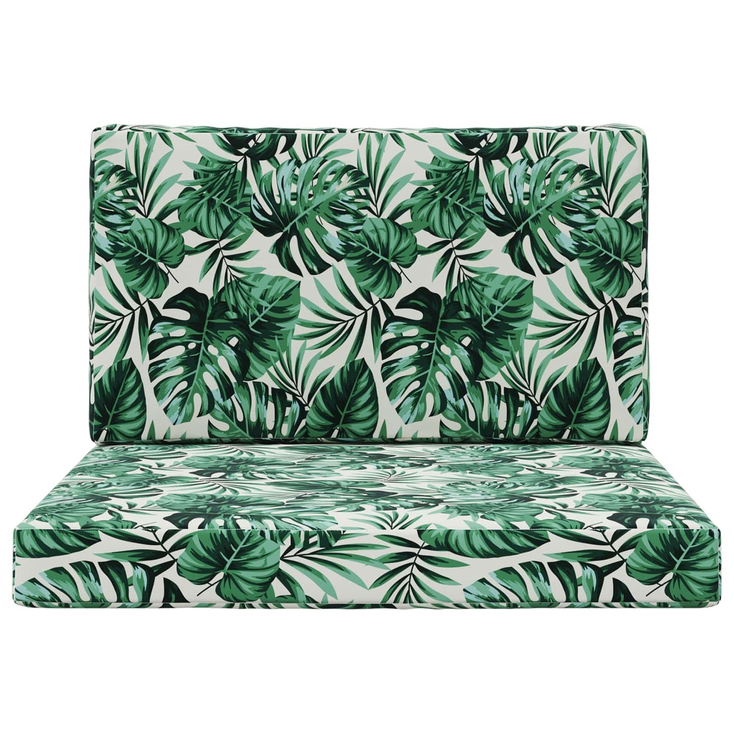 Sofakissen für draußen Polyester Blattmuster 80 x 80 cm
