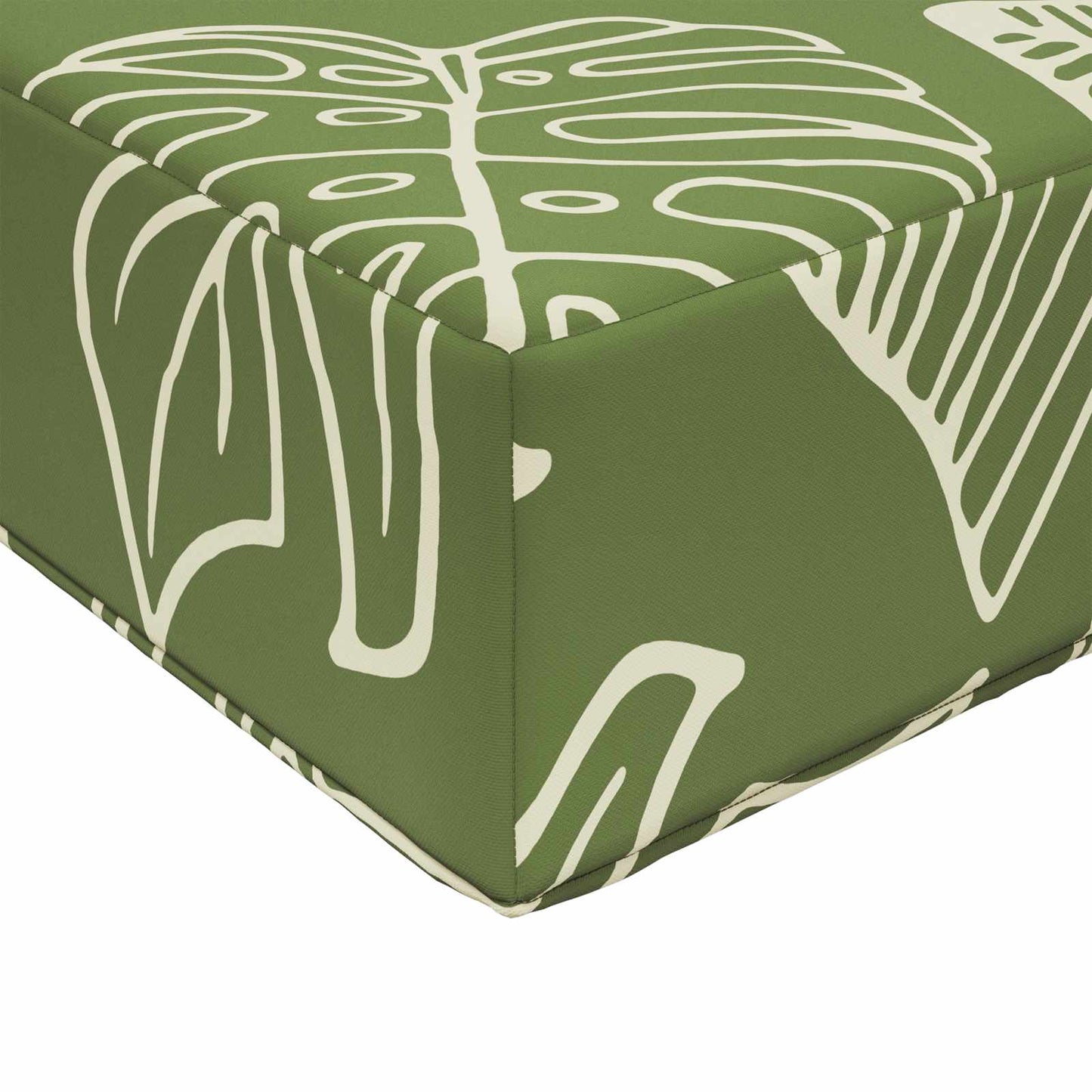 Sofakissen für draußen Polyester Blattdesign 80 x 80 cm