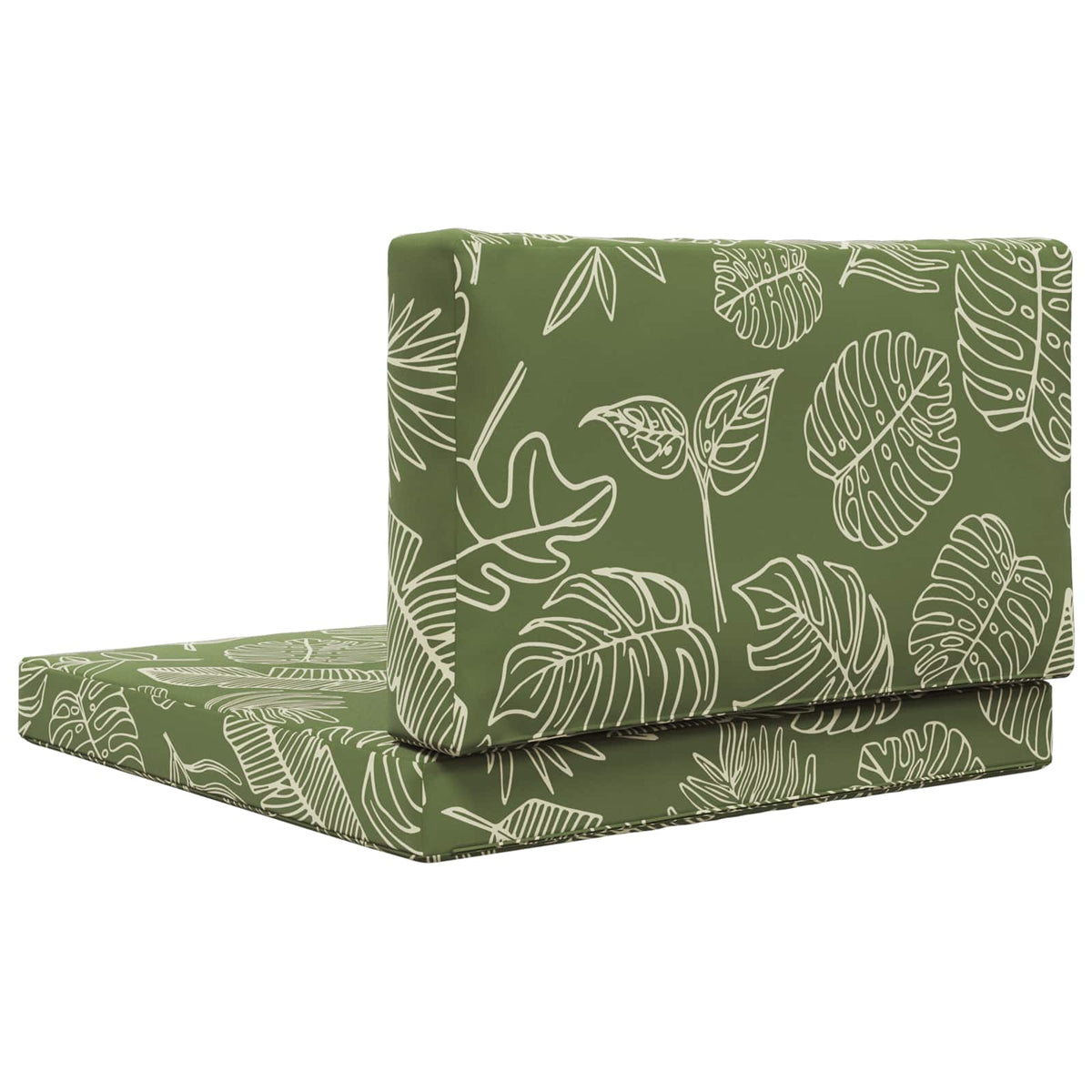 Sofakissen für draußen Polyester Blattdesign 80 x 80 cm