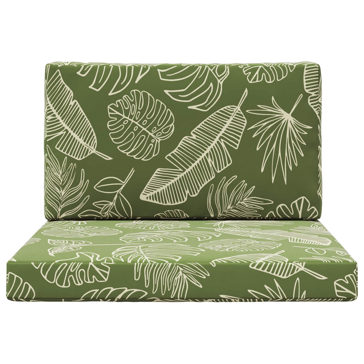 Sofakissen für draußen Polyester Blattdesign 80 x 80 cm