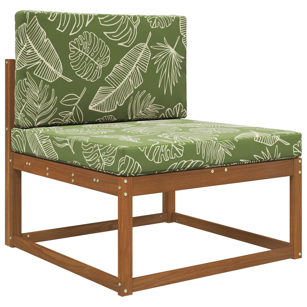 Sofakissen für draußen Polyester Blattdesign 80 x 80 cm
