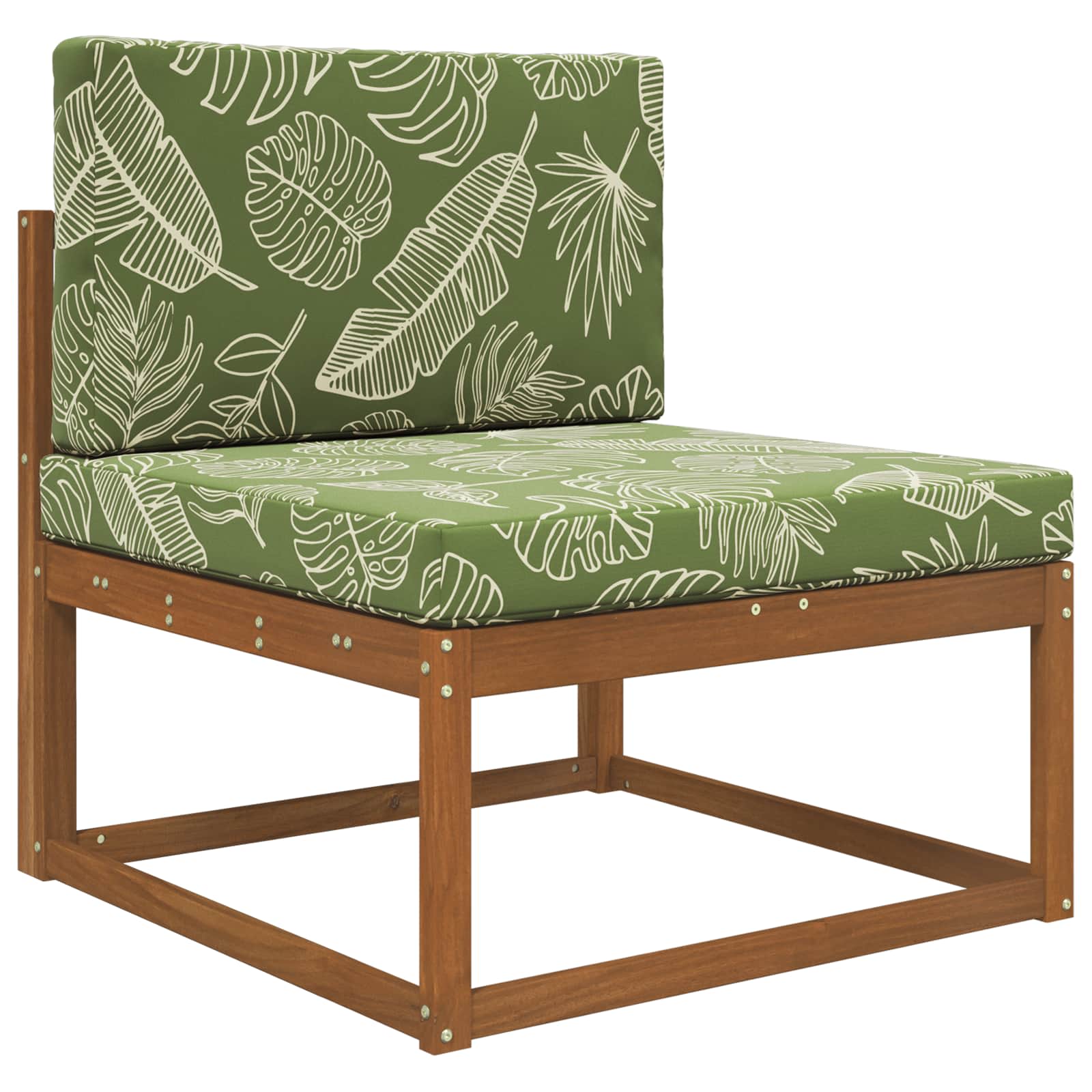 Sofakissen für draußen Polyester Blattdesign 80 x 80 cm