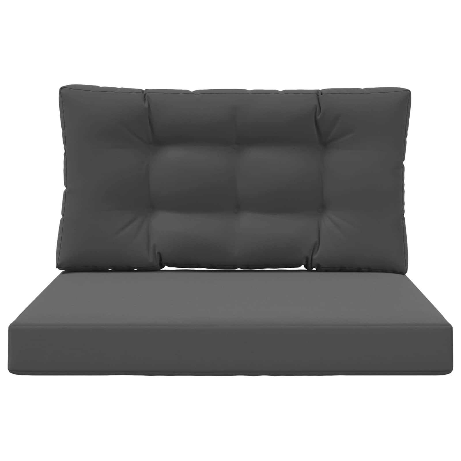 Sofakissen für draußen Polyester Anthrazit 80 x 80 cm