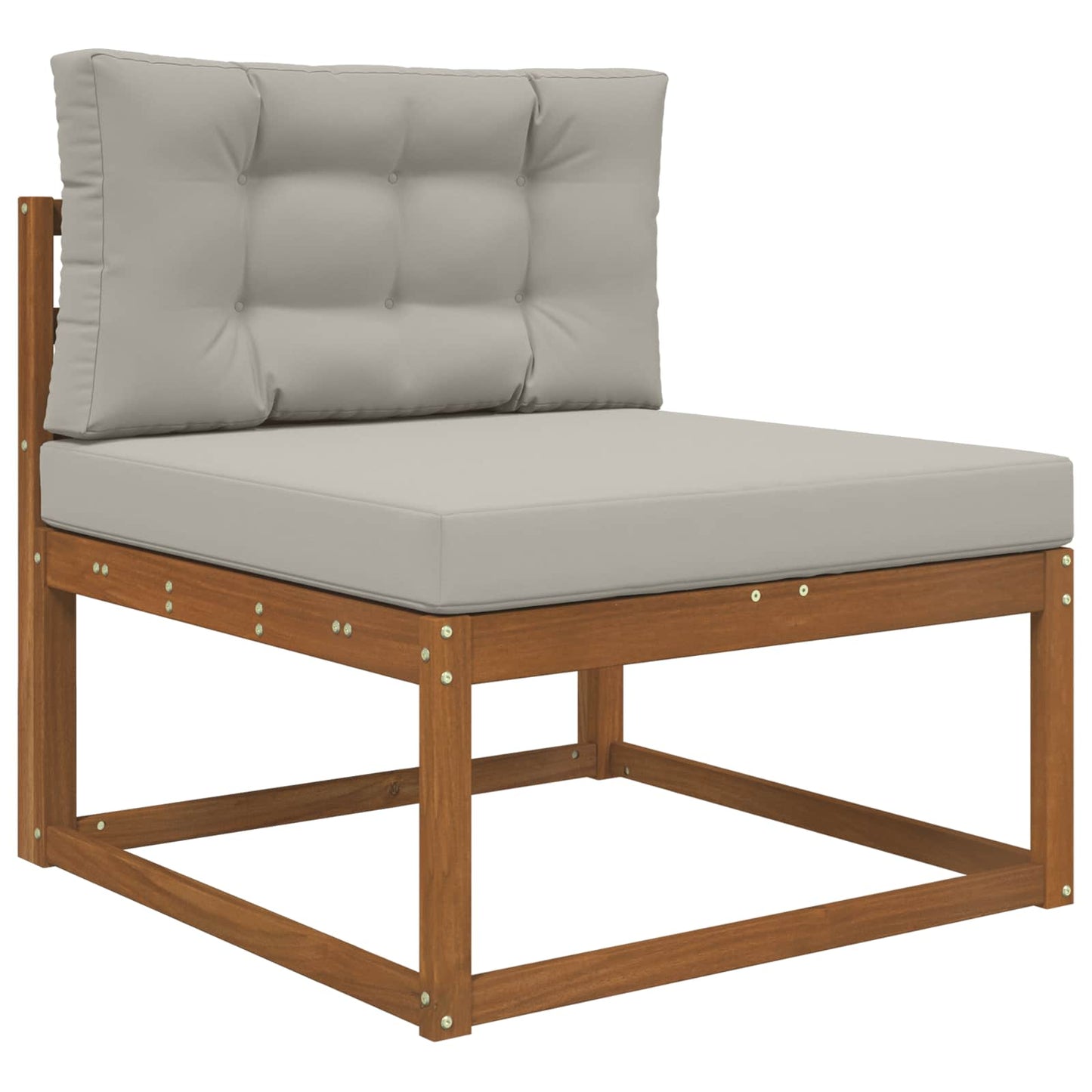 Sofakissen für draußen Polyester Grau 80 x 80 cm