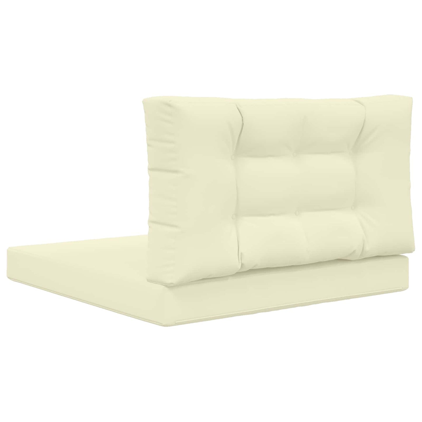 Sofakissen für draußen Polyester Creme 80 x 80 cm