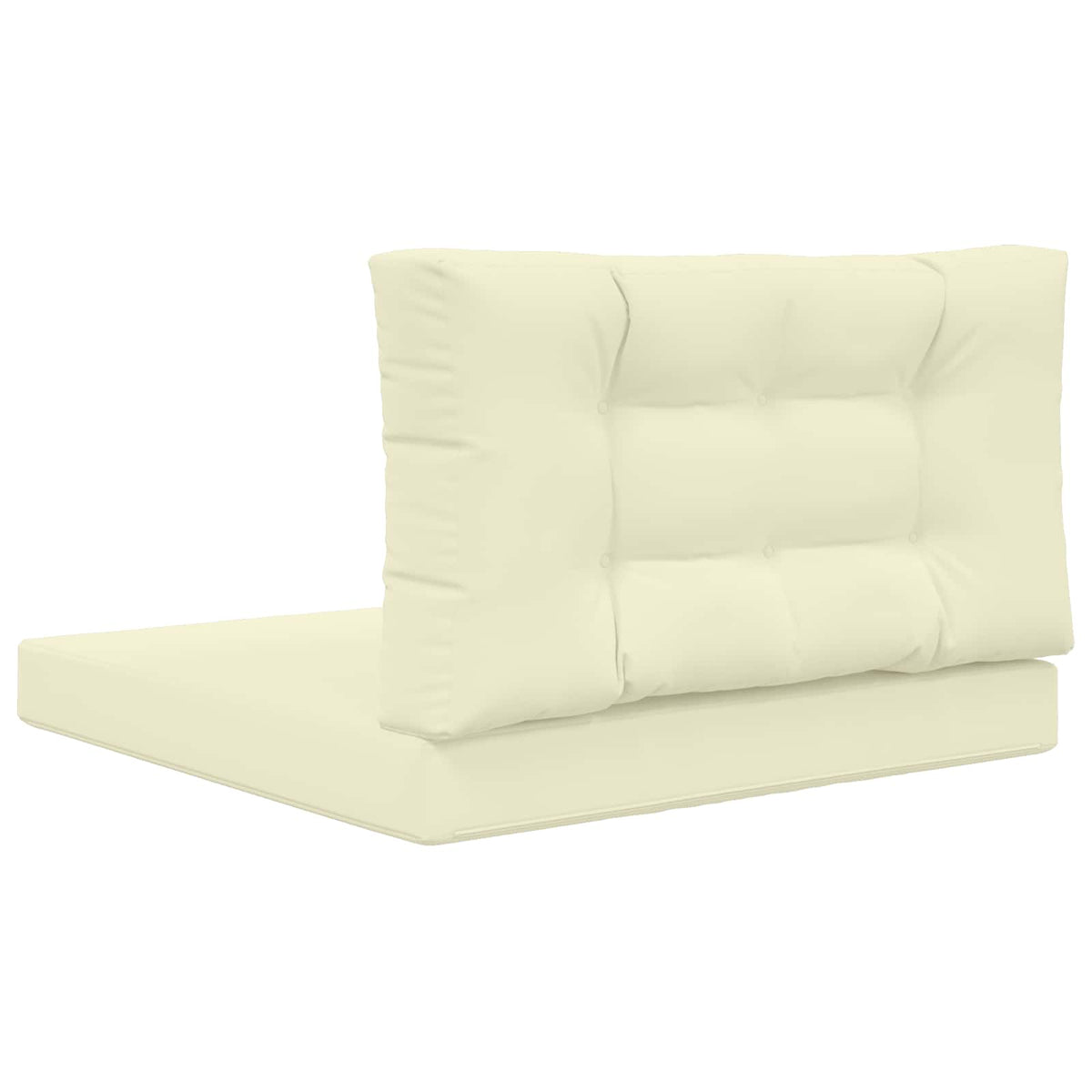 Sofakissen für draußen Polyester Creme 80 x 80 cm