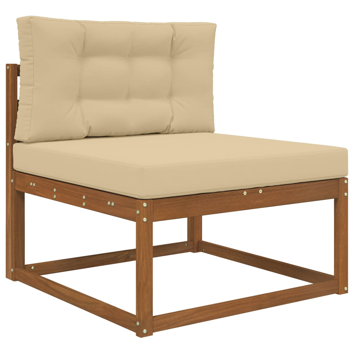 Sofakissen für draußen Polyester Beige 80 x 80 cm