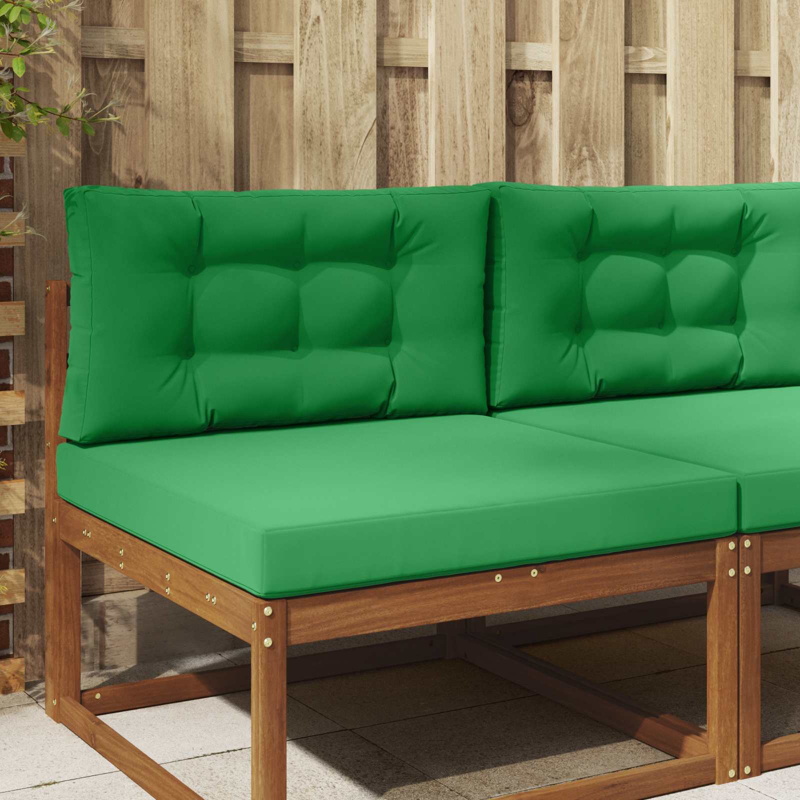 Sofakissen für draußen Polyester Grün 80 x 80 cm
