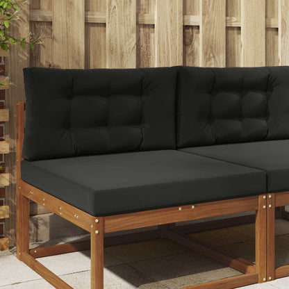 Sofakissen für draußen Stoff Schwarz 80 x 80 cm