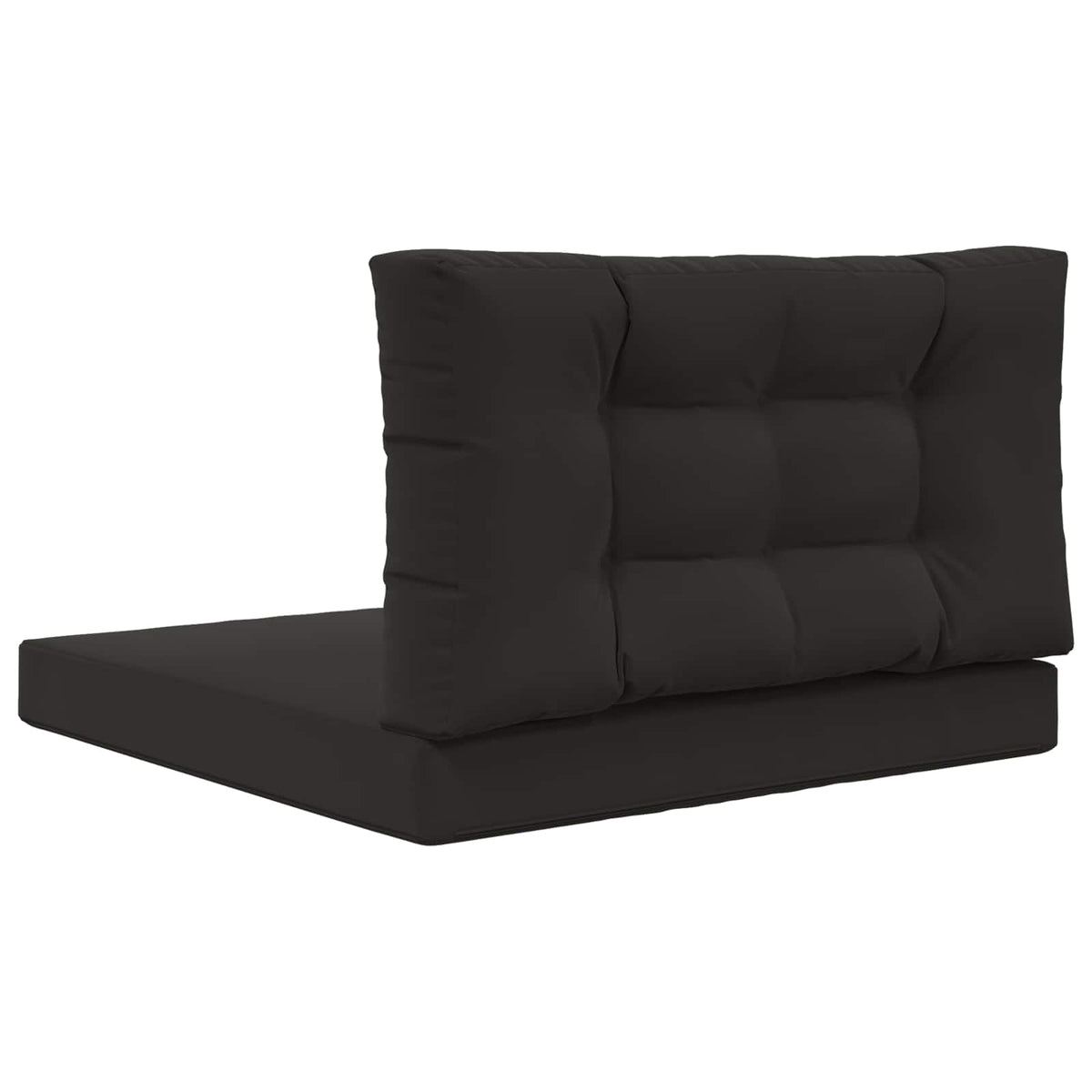 Sofakissen für draußen Polyester Schwarz 80 x 80 cm