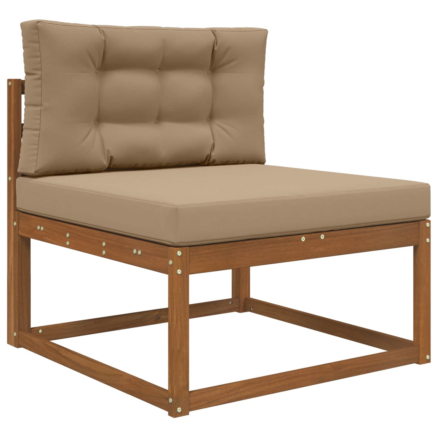 Sofakissen für draußen Polyester Taupe 80 x 80 cm