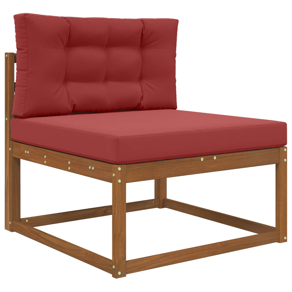 Sofakissen für draußen Polyester Weinrot 80 x 80 cm
