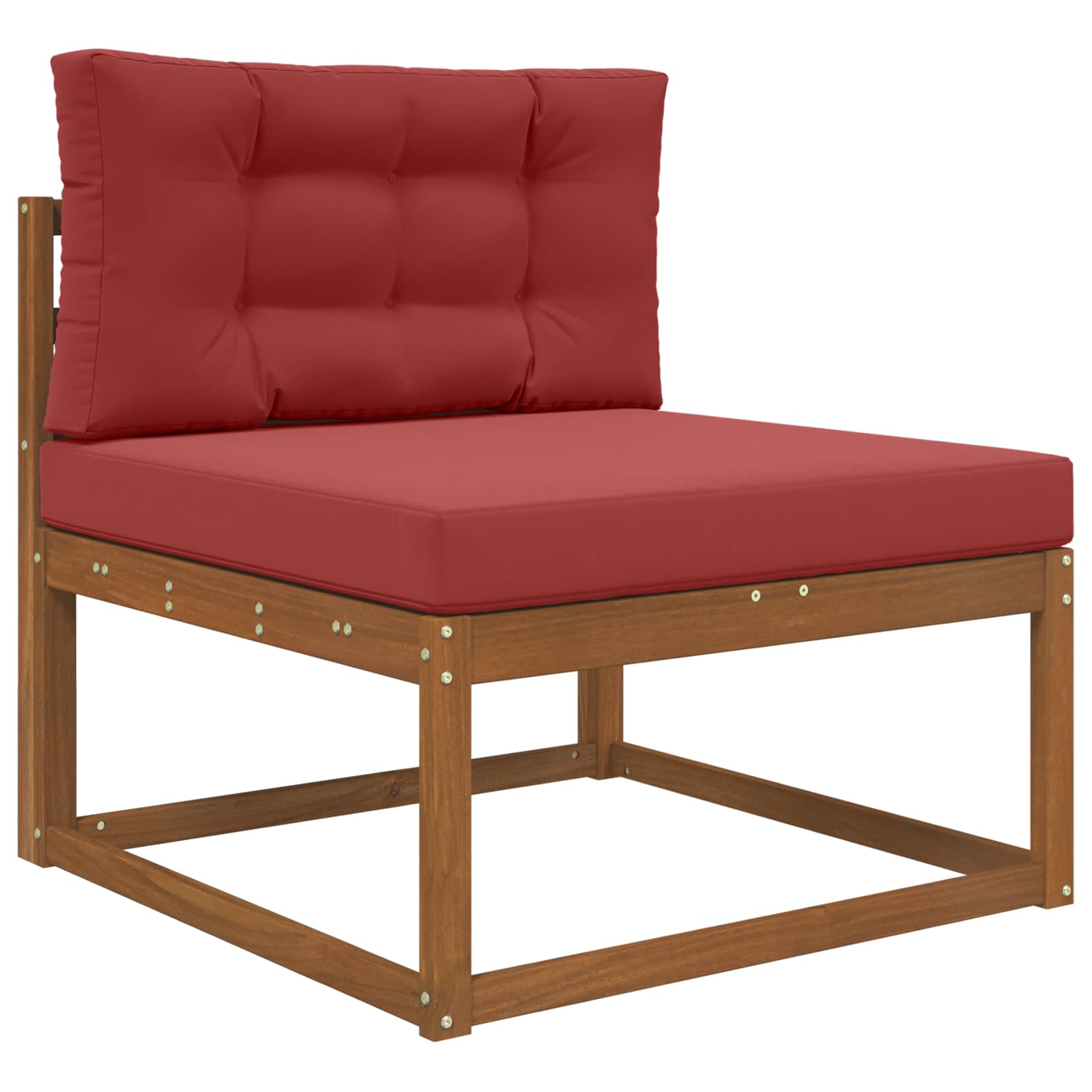 Sofakissen für draußen Polyester Weinrot 80 x 80 cm
