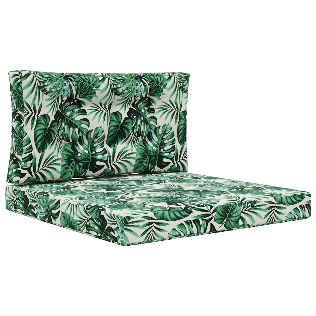 Sofakissen für draußen Polyester Blattmuster 80 x 80 cm