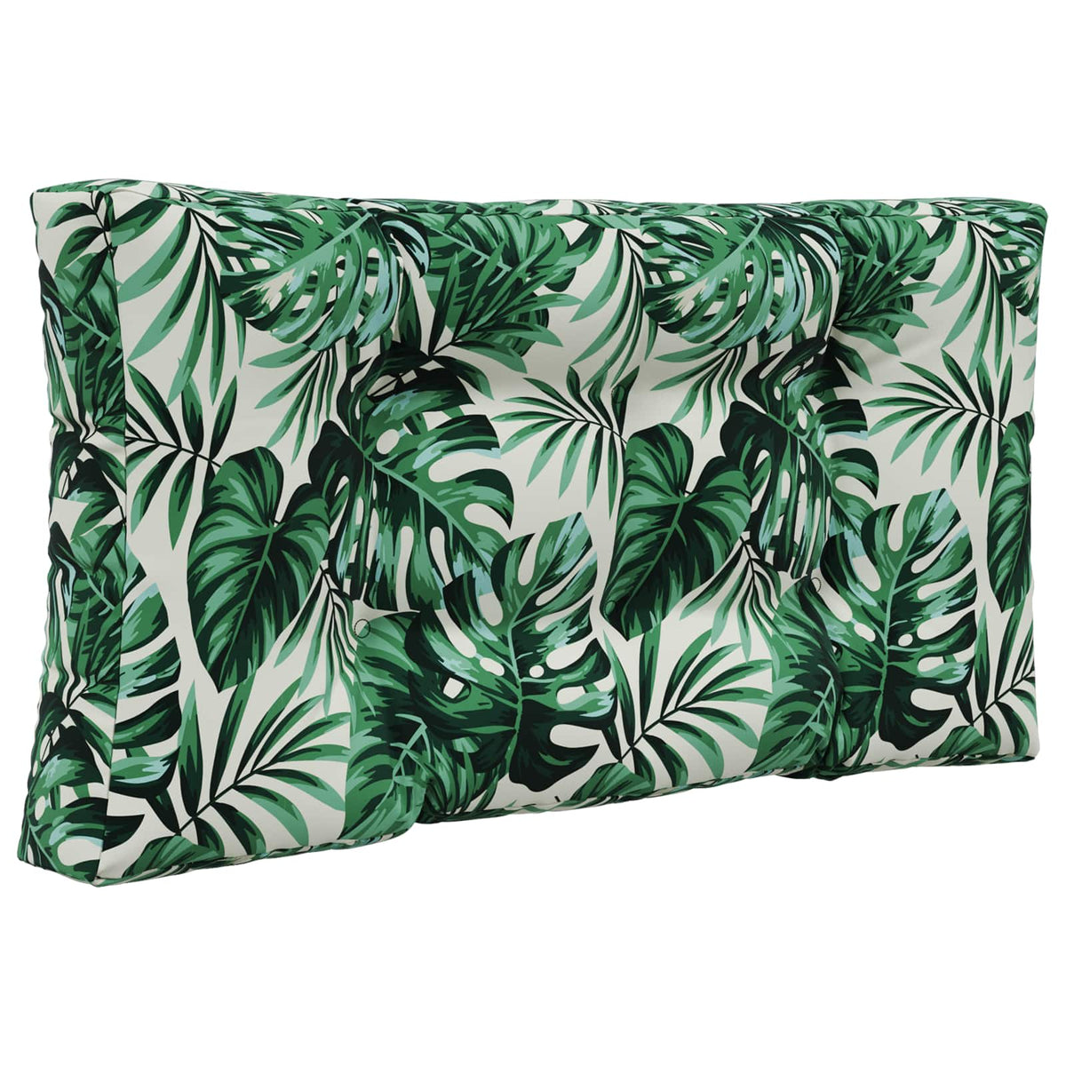 Sofakissen für draußen Polyester Blattmuster 80 x 80 cm