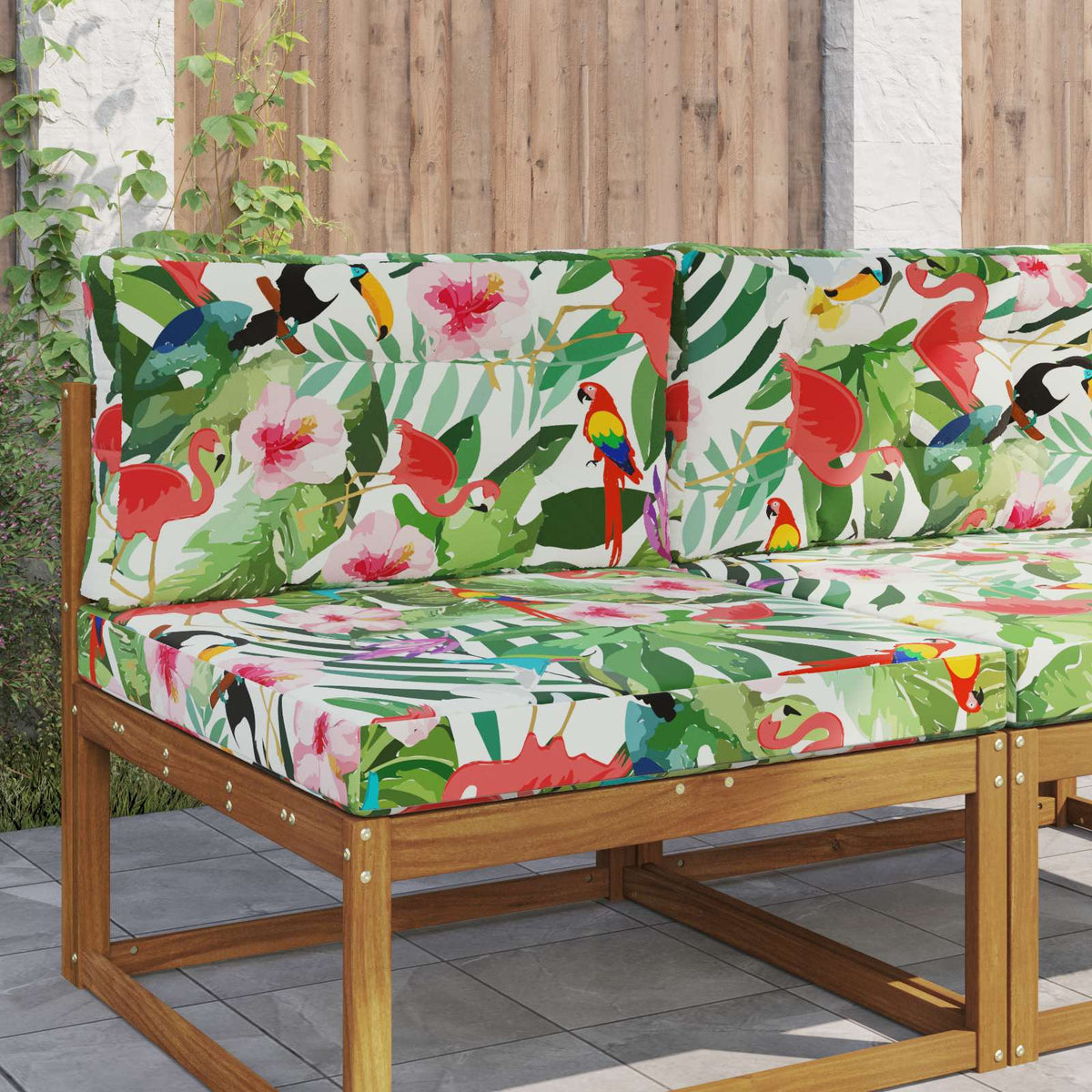 Sofakissen für draußen Polyester Bunt 80 x 80 cm