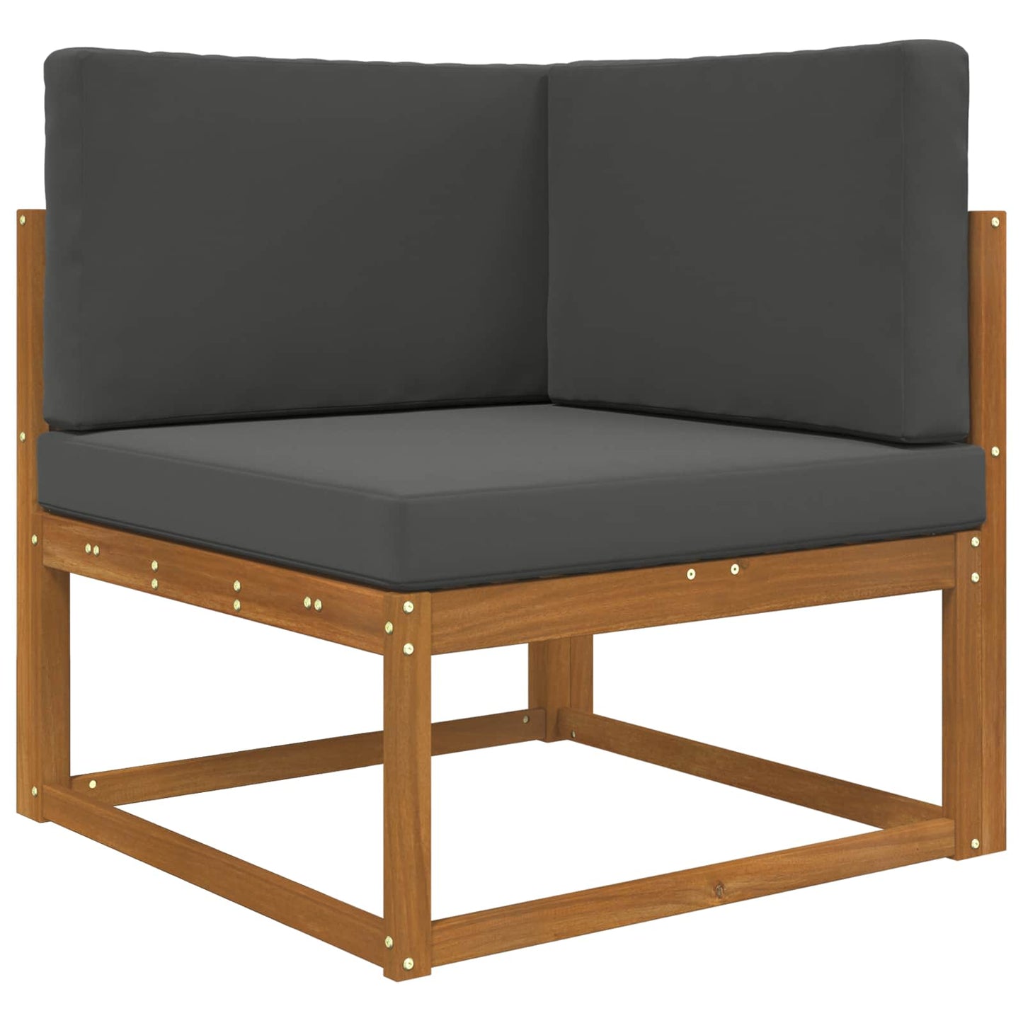 Sofakissen für draußen Polyester Anthrazit 80 x 80 cm