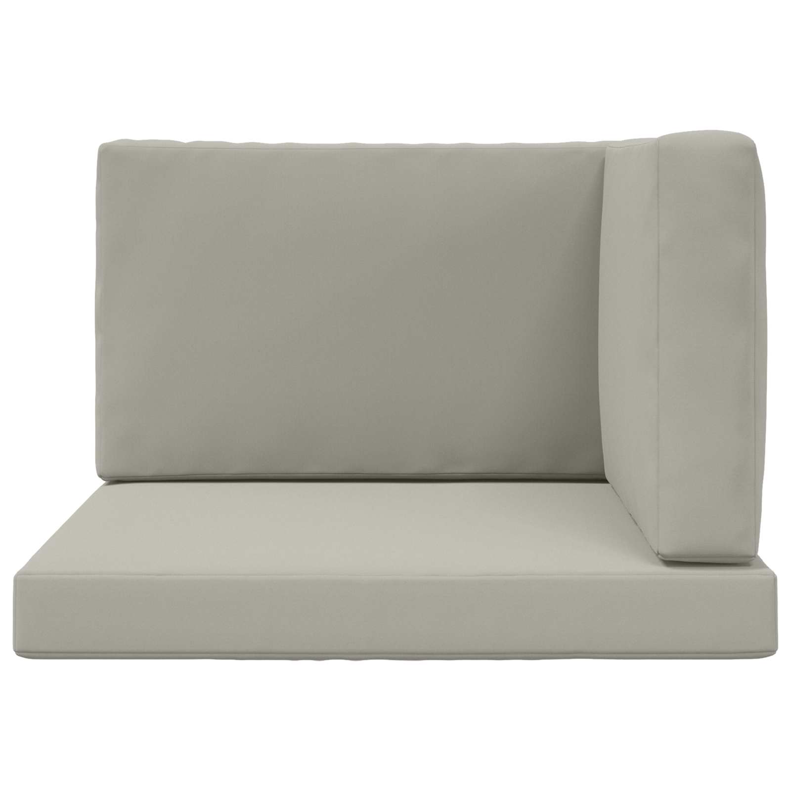 Sofakissen für draußen Polyester Grau 80 x 80 cm