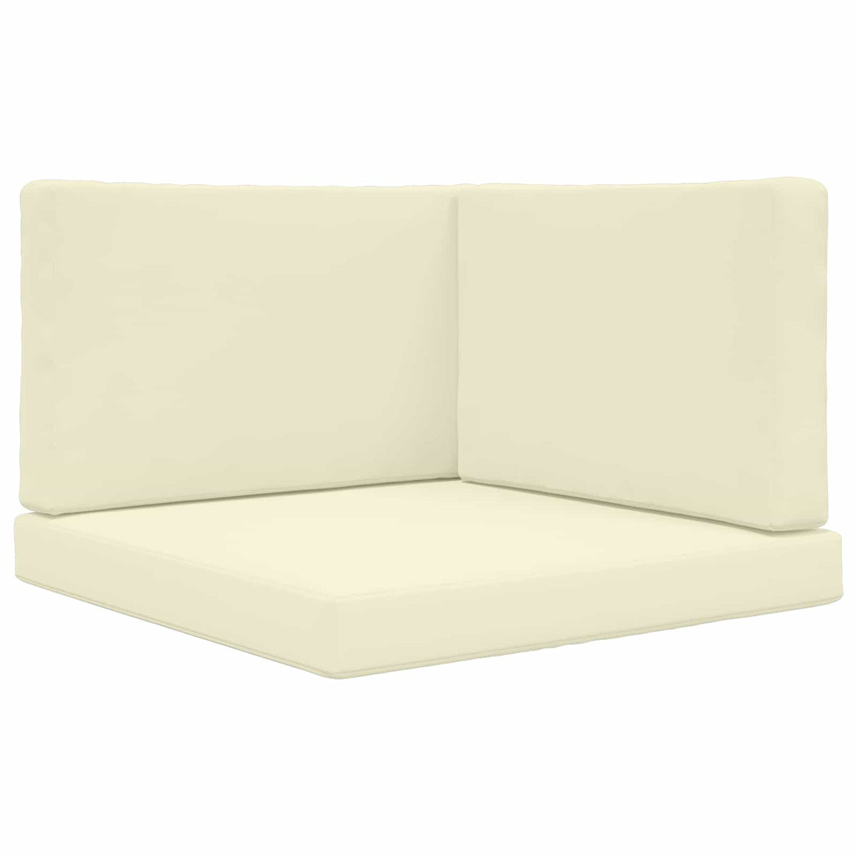 Sofakissen für draußen Polyester Creme 80 x 80 cm
