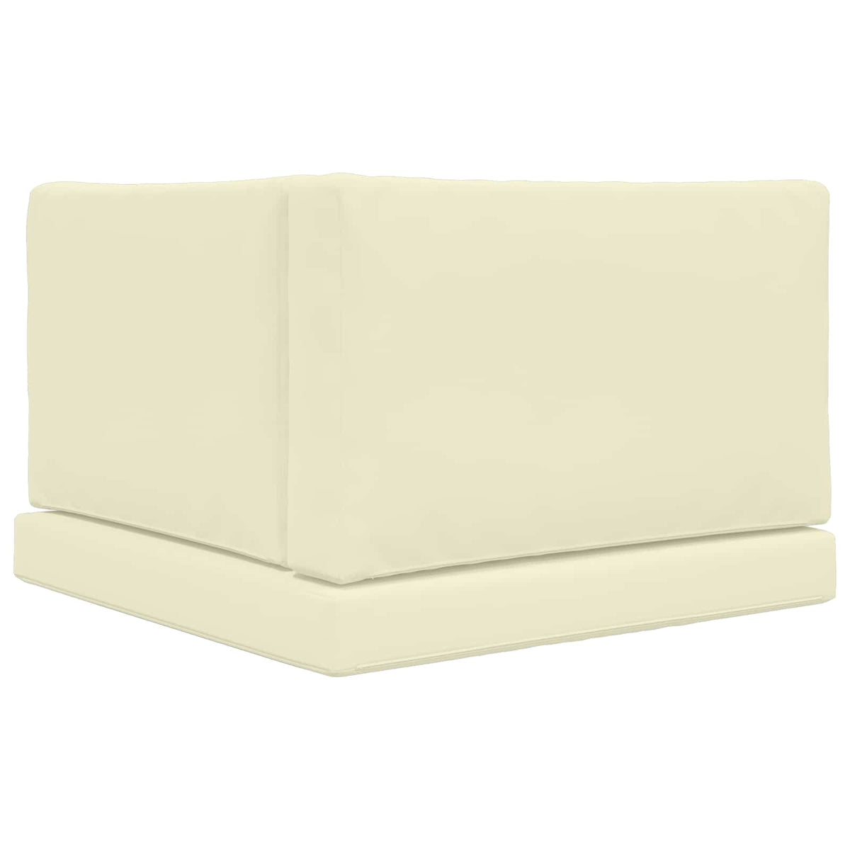 Sofakissen für draußen Polyester Creme 80 x 80 cm