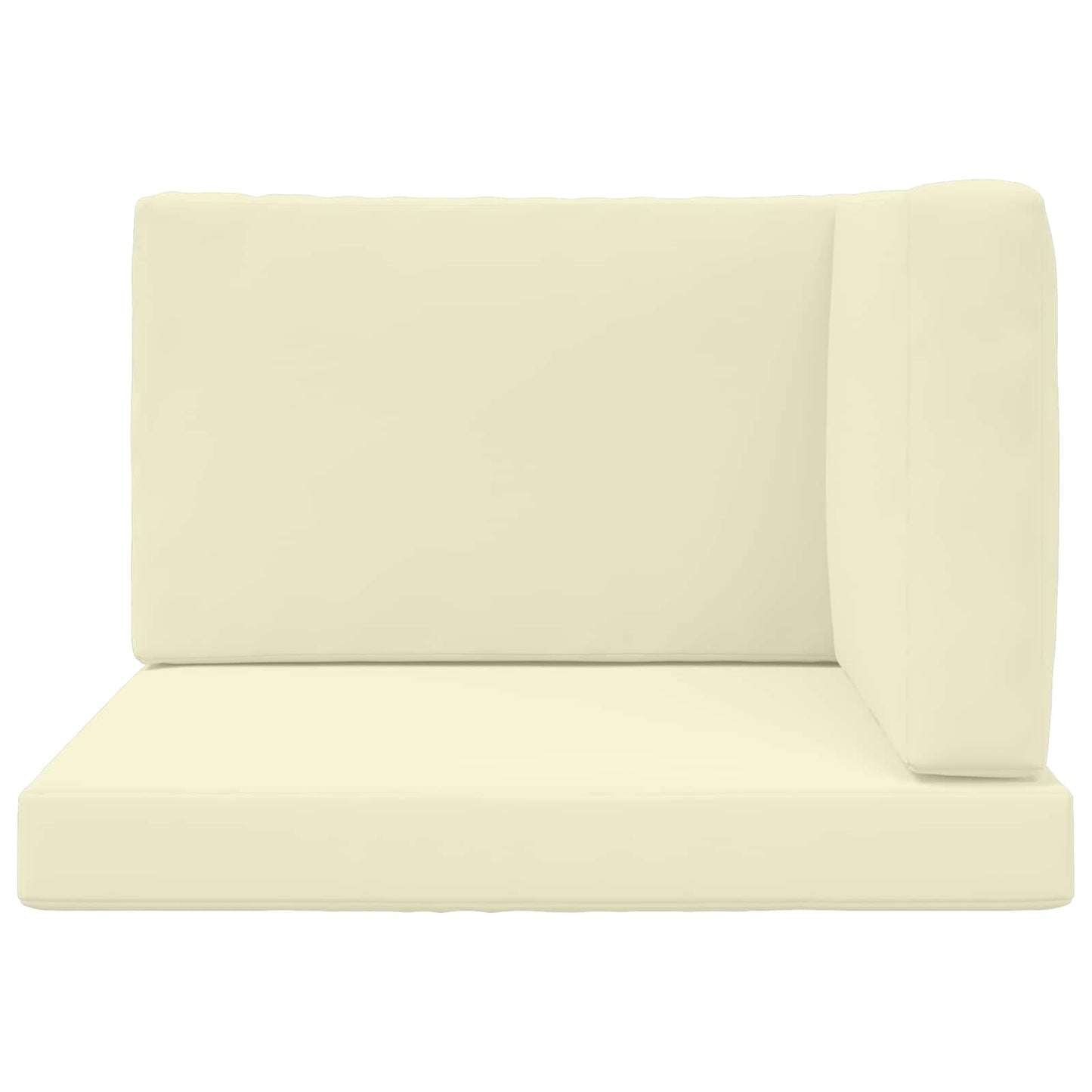 Sofakissen für draußen Polyester Creme 80 x 80 cm
