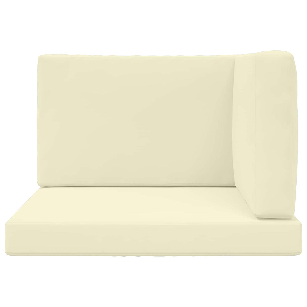 Sofakissen für draußen Polyester Creme 80 x 80 cm