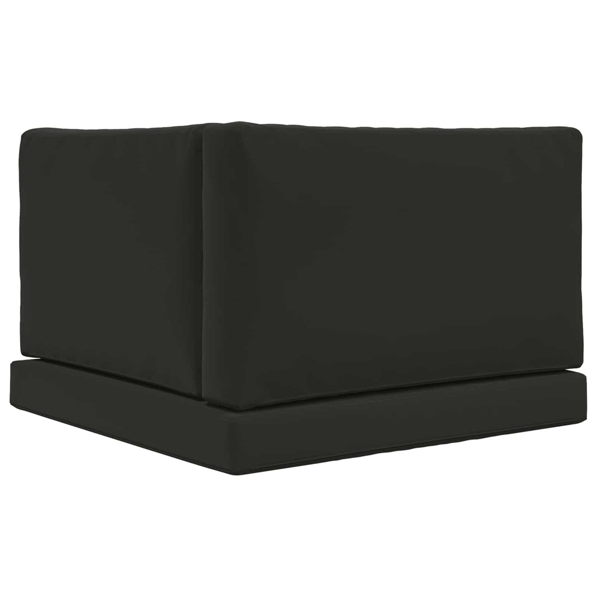 Sofakissen für draußen Polyester Schwarz 80 x 80 cm