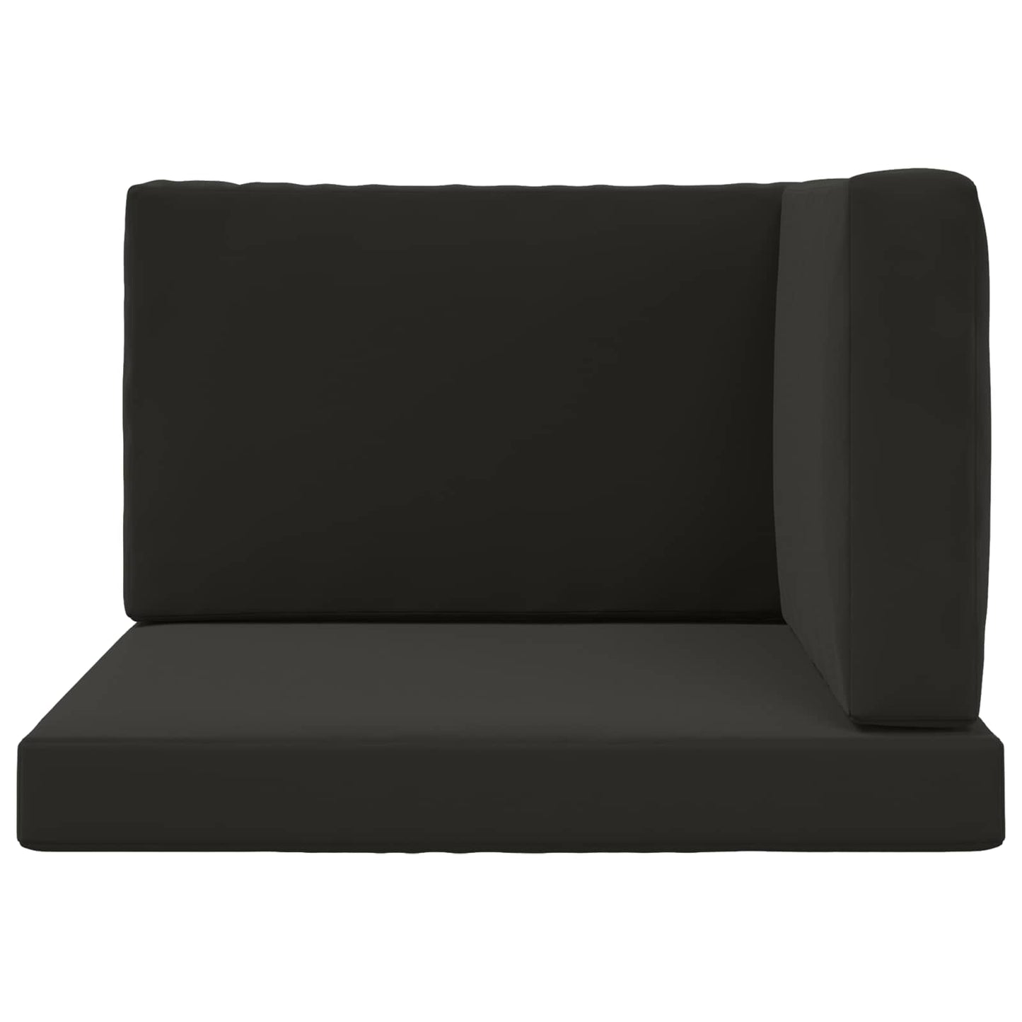 Sofakissen für draußen Polyester Schwarz 80 x 80 cm