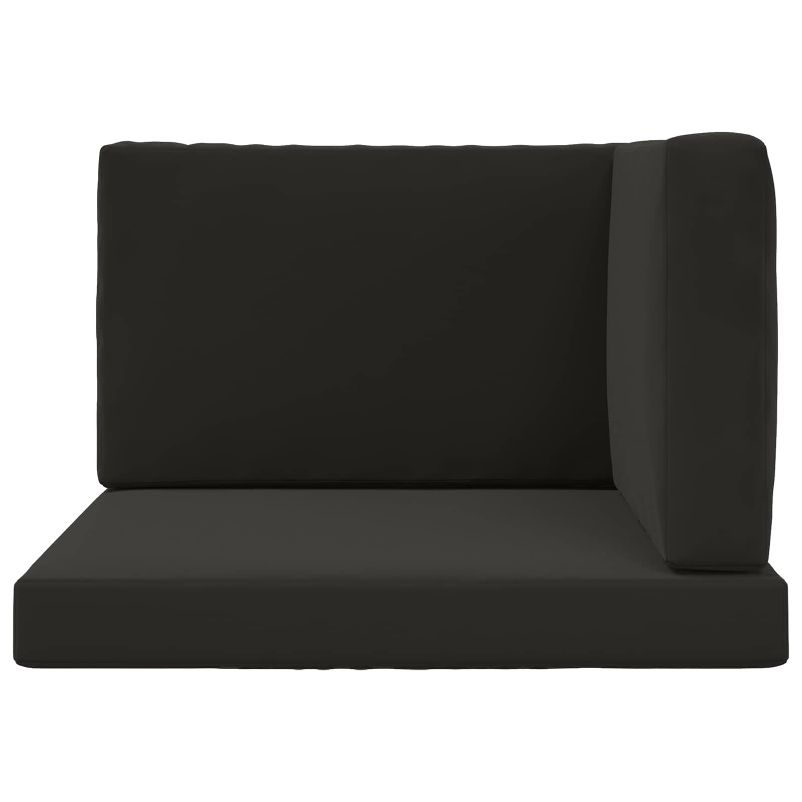 Sofakissen für draußen Polyester Schwarz 80 x 80 cm