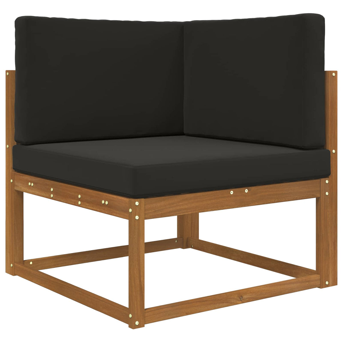 Sofakissen für draußen Polyester Schwarz 80 x 80 cm