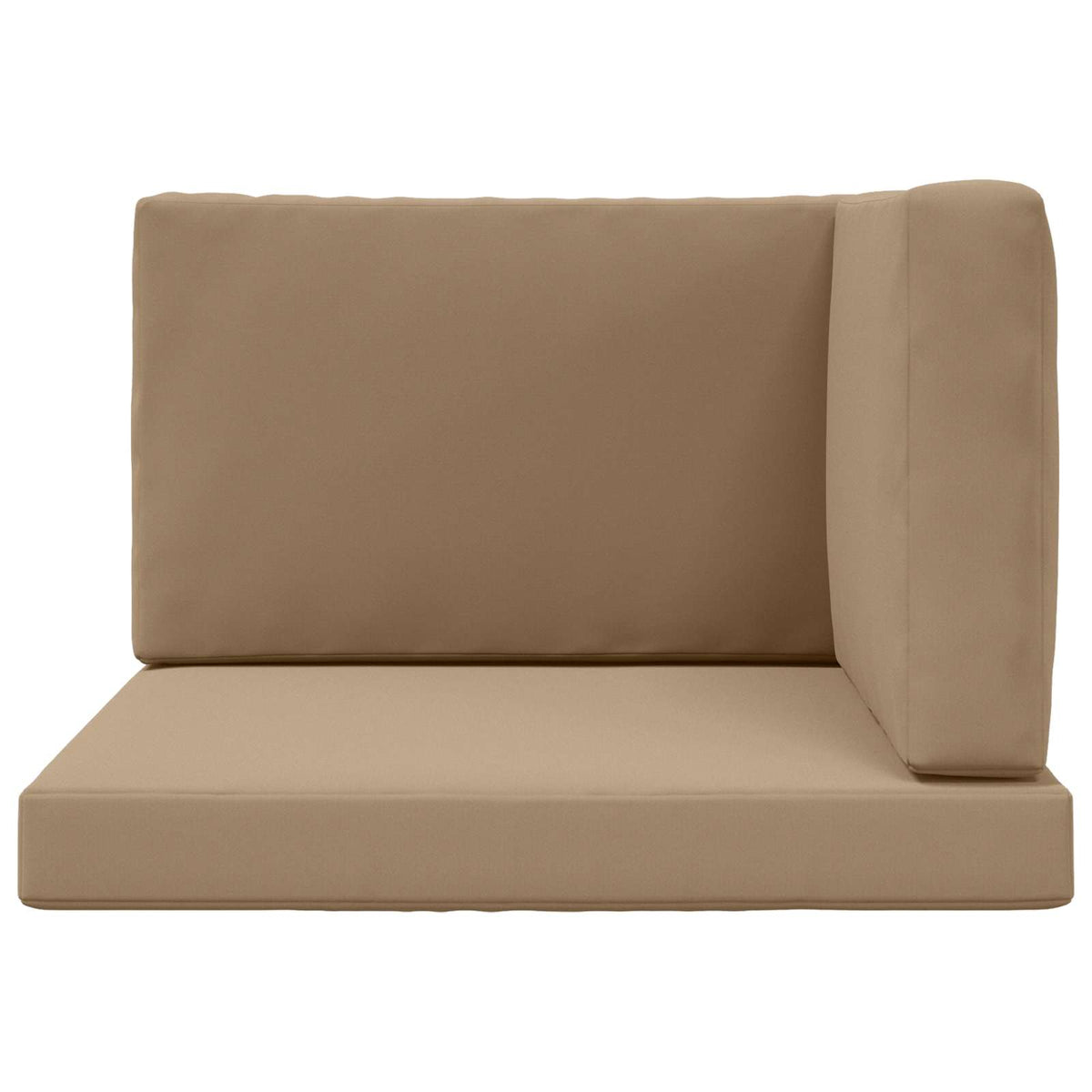 Sofakissen für draußen Polyester Taupe 80 x 80 cm