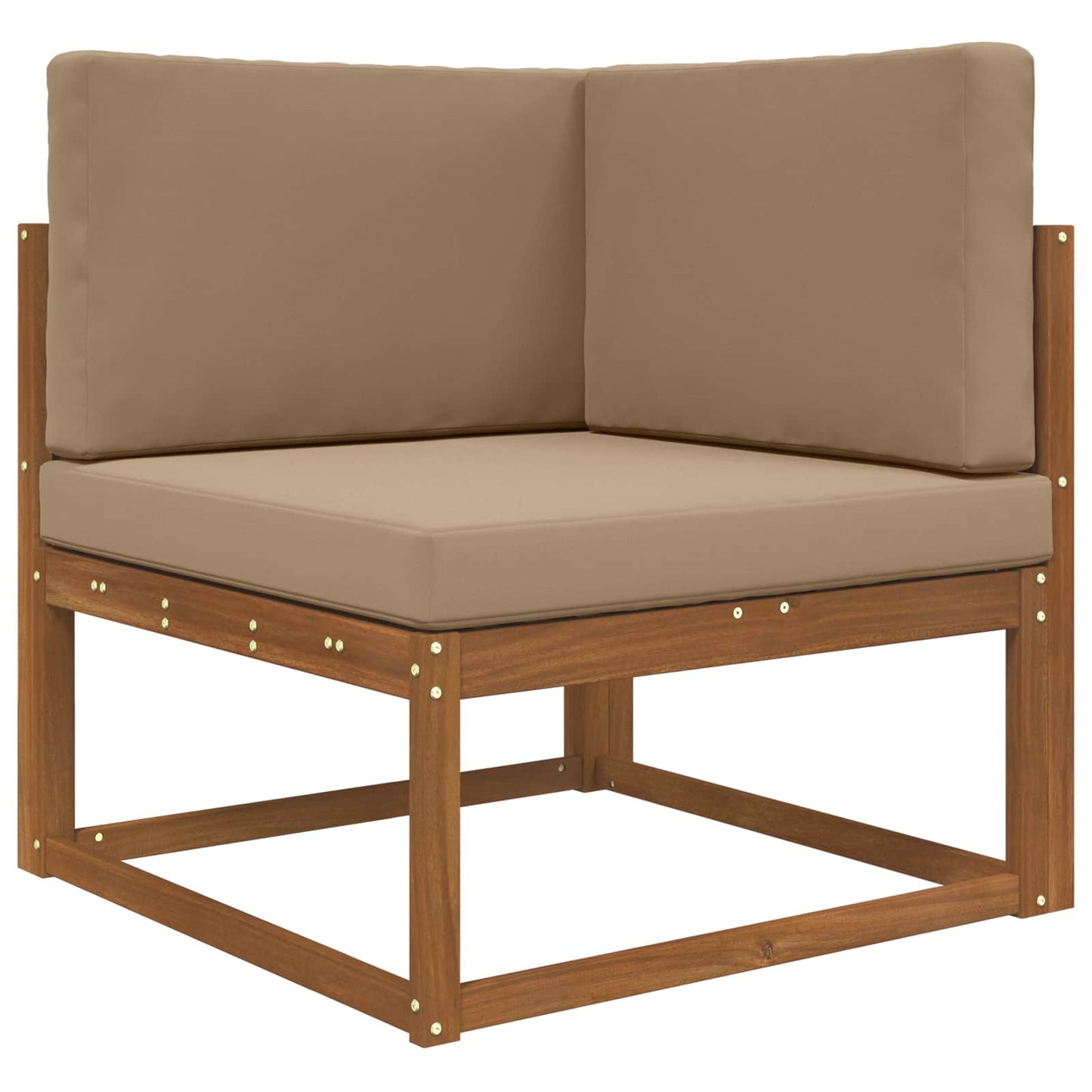 Sofakissen für draußen Polyester Taupe 80 x 80 cm