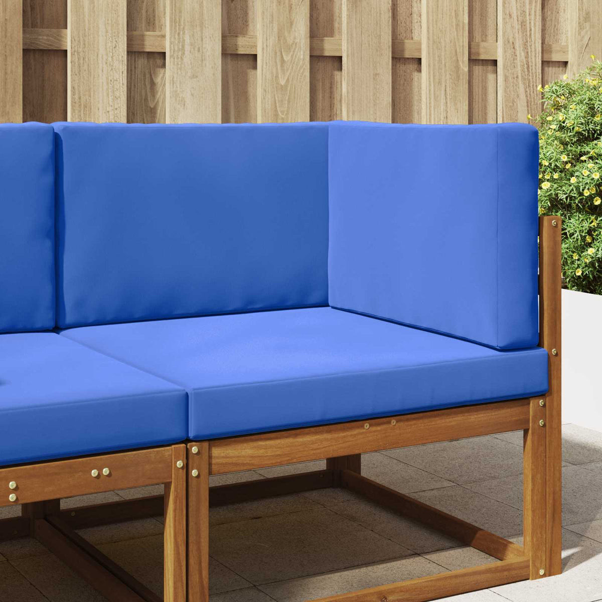 Sofakissen für draußen Polyester Königsblau 80 x 80 cm