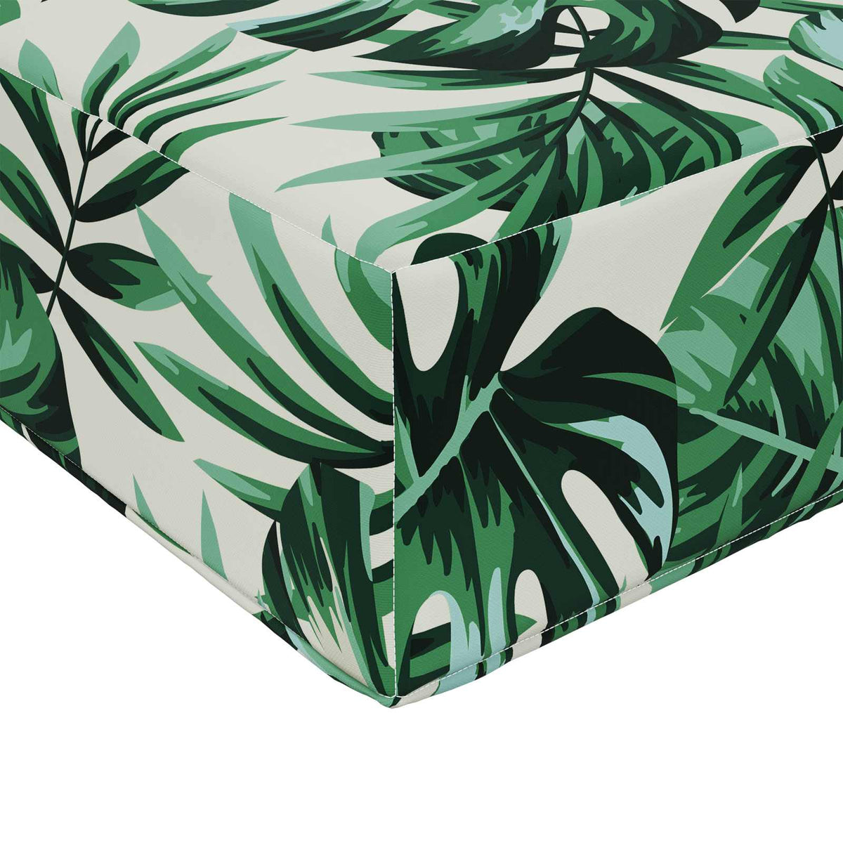 Sofakissen für draußen Polyester Blattmuster 80 x 80 cm
