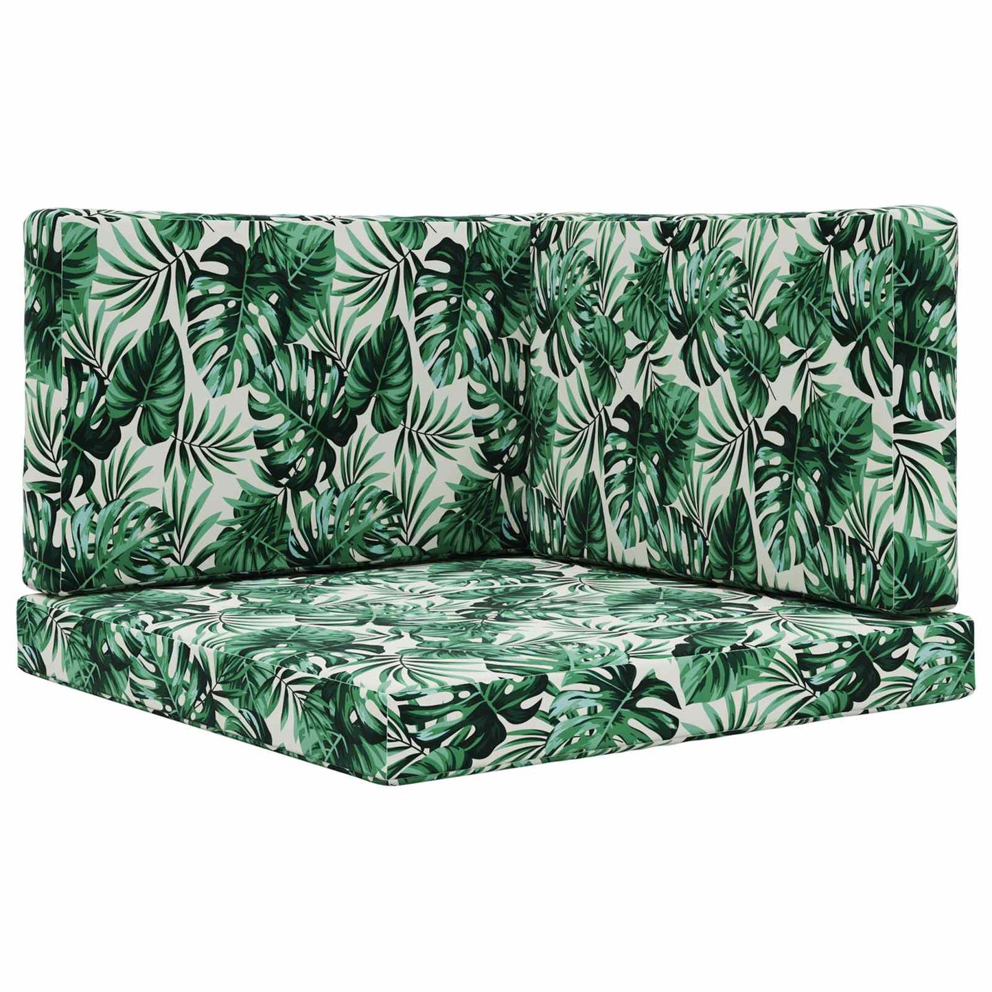 Sofakissen für draußen Polyester Blattmuster 80 x 80 cm
