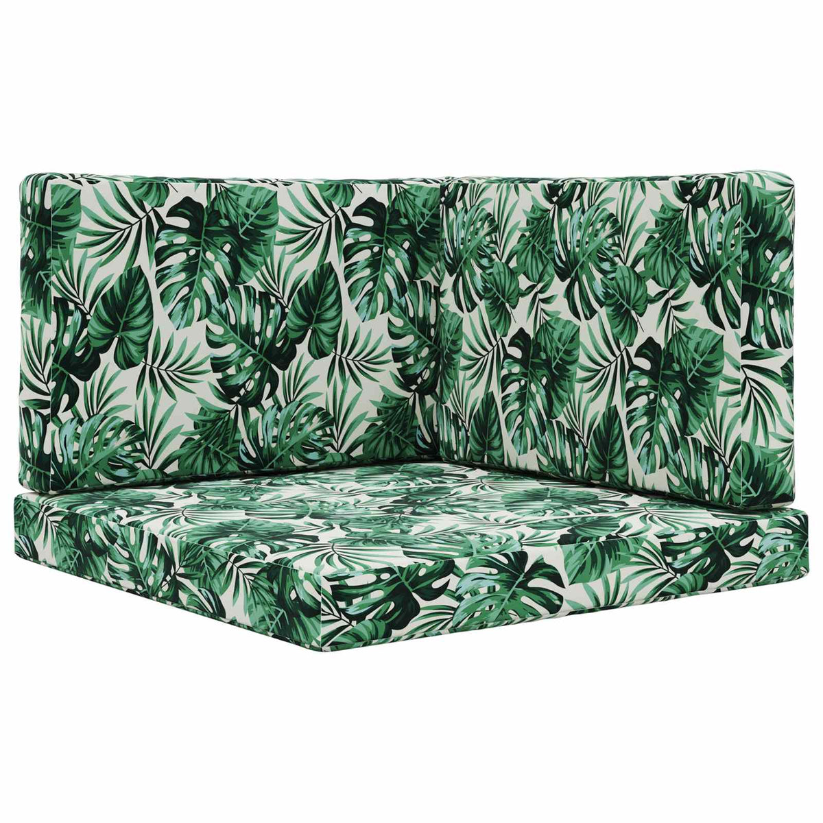 Sofakissen für draußen Polyester Blattmuster 80 x 80 cm