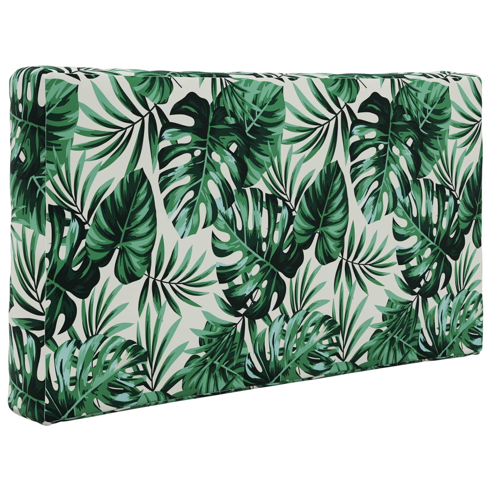 Sofakissen für draußen Polyester Blattmuster 80 x 80 cm