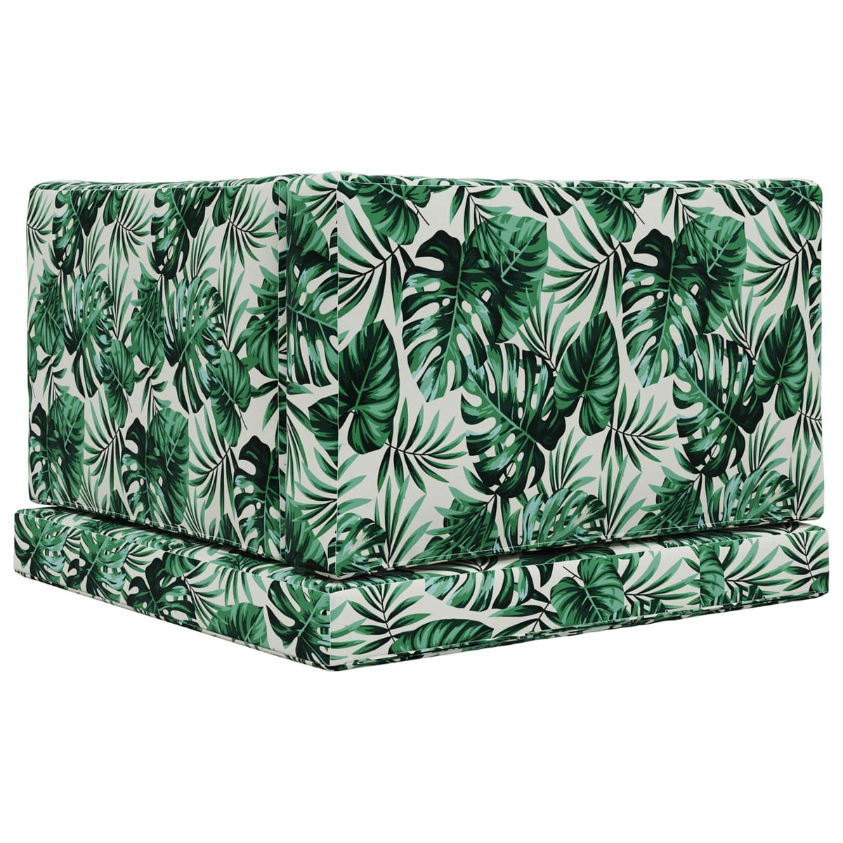 Sofakissen für draußen Polyester Blattmuster 80 x 80 cm