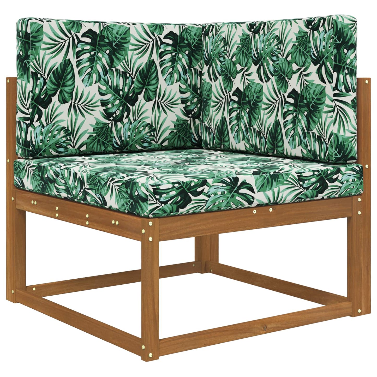 Sofakissen für draußen Polyester Blattmuster 80 x 80 cm