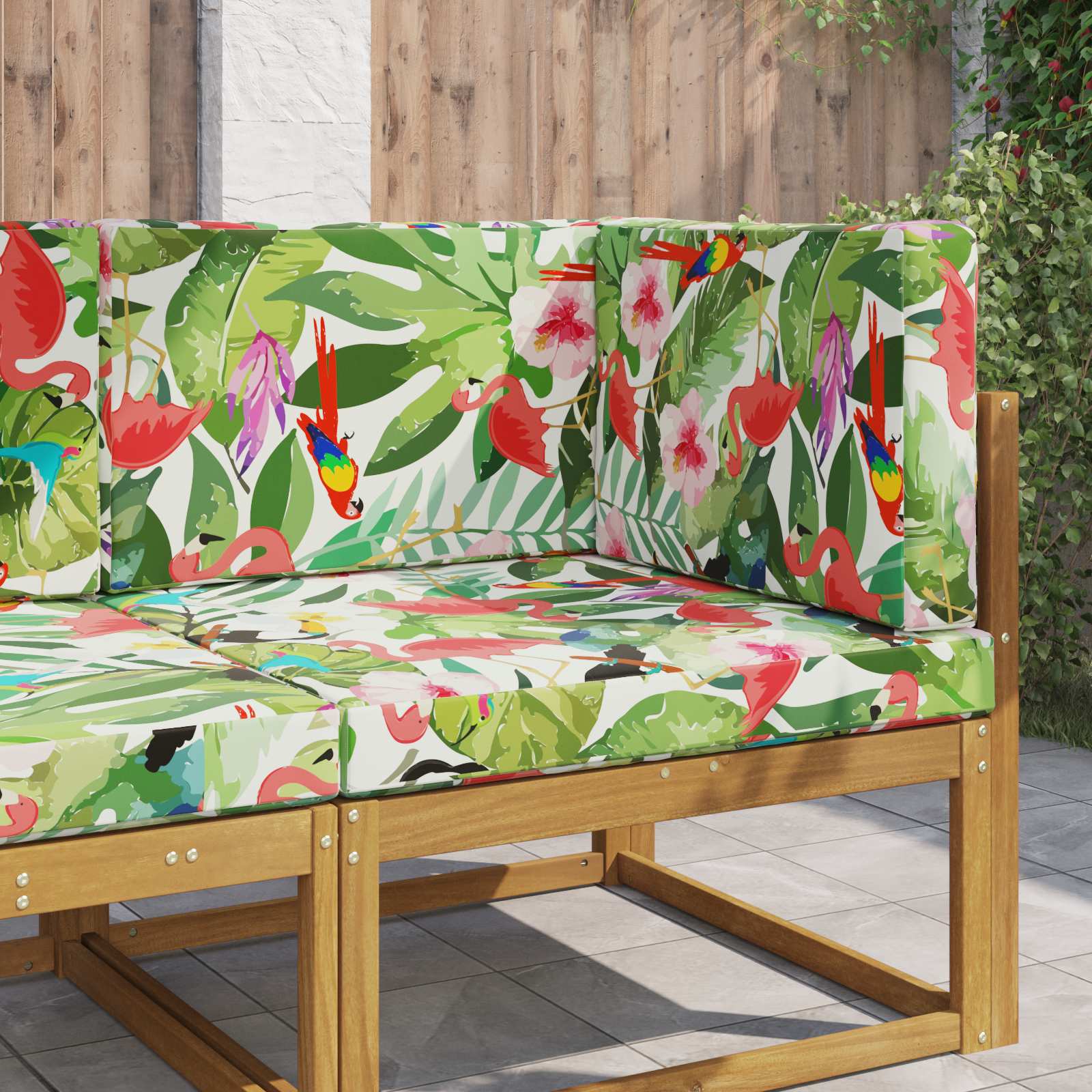 Sofakissen für draußen Polyester Bunt 80 x 80 cm
