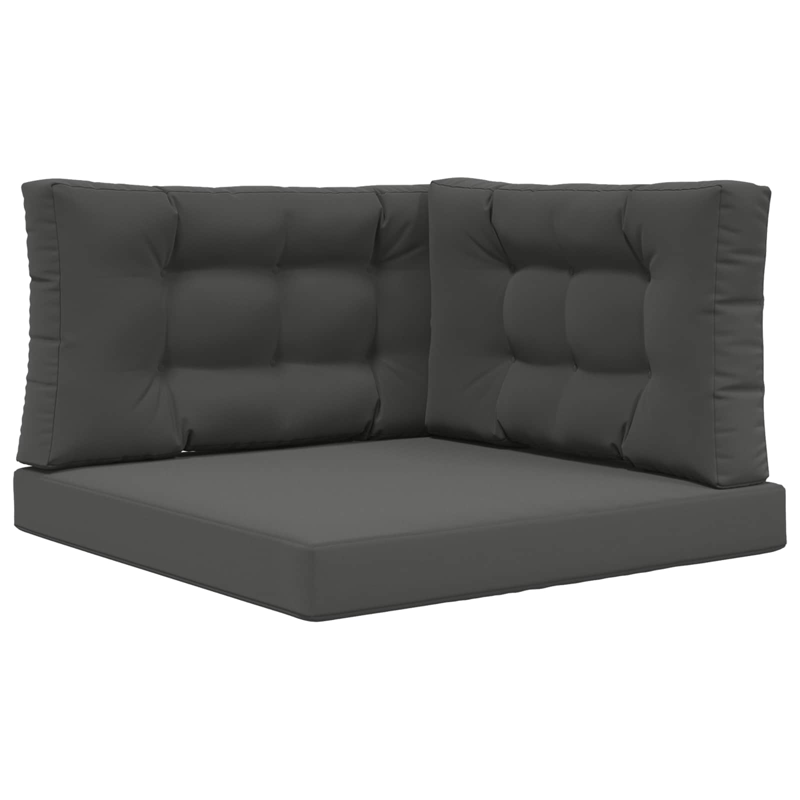 Sofakissen für draußen Polyester Anthrazit 80 x 80 cm