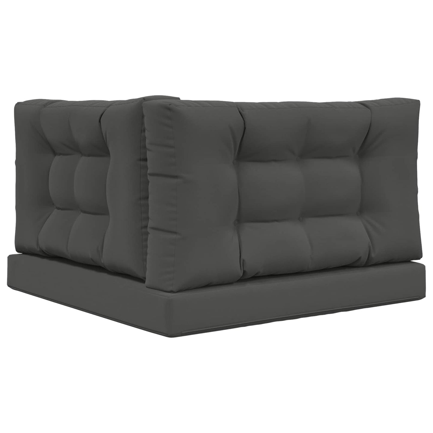 Sofakissen für draußen Polyester Anthrazit 80 x 80 cm
