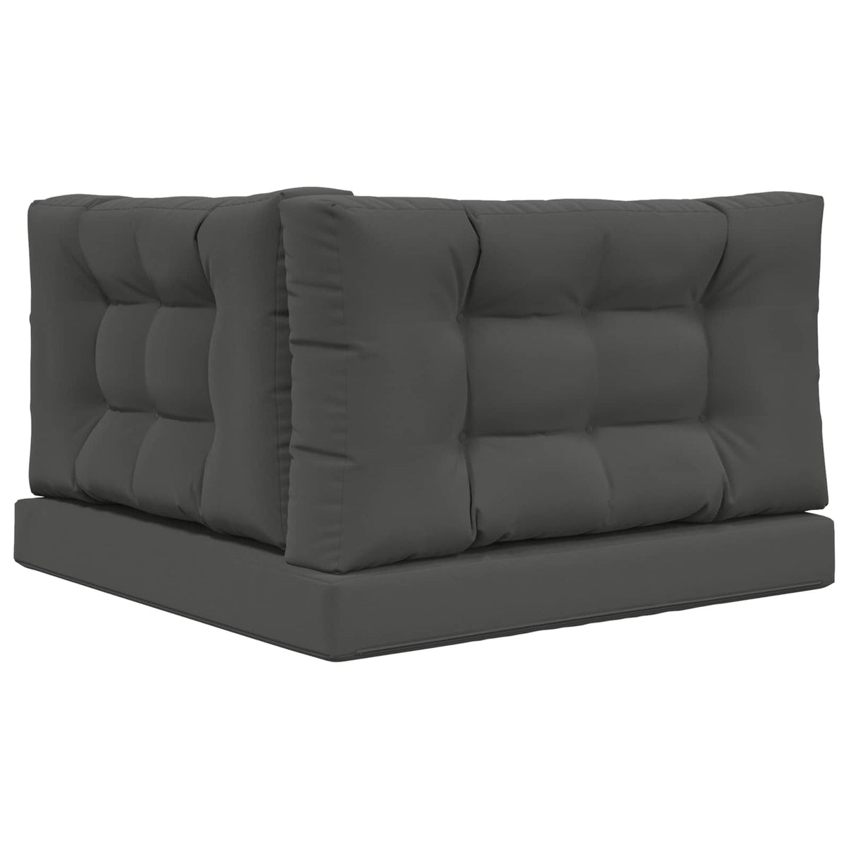 Sofakissen für draußen Polyester Anthrazit 80 x 80 cm